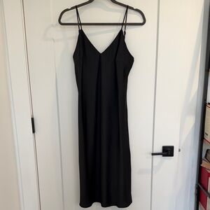 a new day Elegant Black Midi Dress